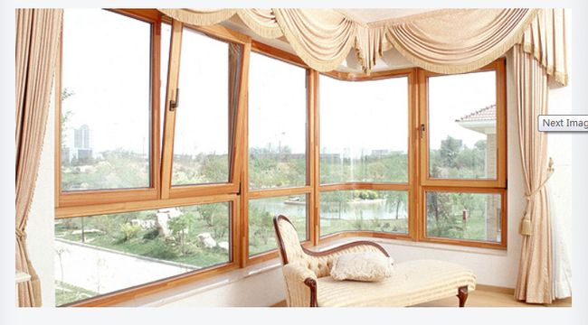 重庆定制高端铝木复合门窗选盛邦铝合金门窗厂家铝合金断桥门窗 铝木复合窗图片