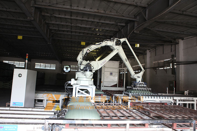 佛山饲料机器人搬运生产线厂家，佛山饲料搬运机械手，佛山袋装搬运生产线厂家