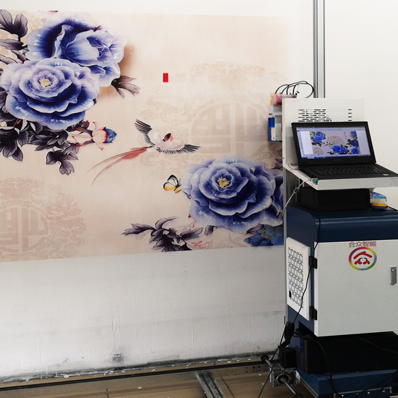 5D墙绘打印机墙体彩绘机喷绘一体机墙面绘画机自动创业机设备