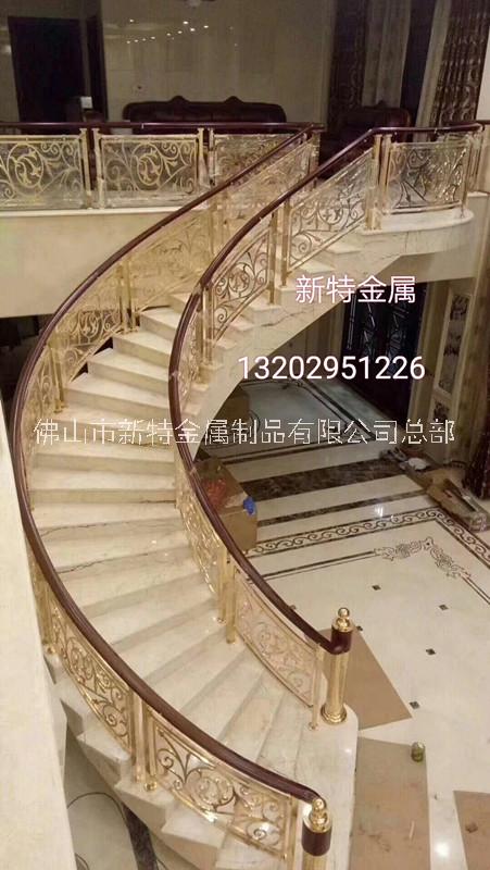 青海古典风格铝艺镂空楼梯护栏批发