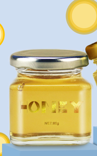 喜蜜蜂蜜60g方瓶喜蜜蜂蜜婚庆喜蜜创意婚礼用品喜蜜蜂蜜厂家OEM贴牌代工