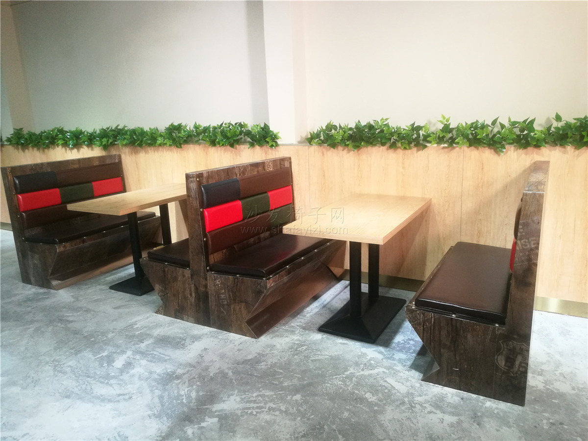 广州市单双面夹板卡座沙发厂家海口高档餐厅单双面夹板卡座沙发定制，多层板卡座沙发价格