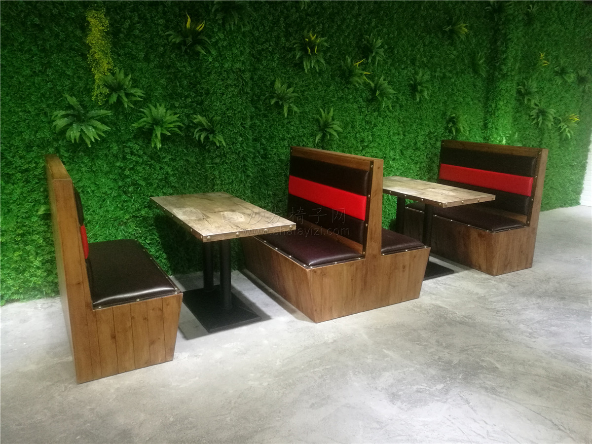 惠州高档餐厅特色时尚多层板卡座沙发定做订做，高档卡座沙发厂家图片