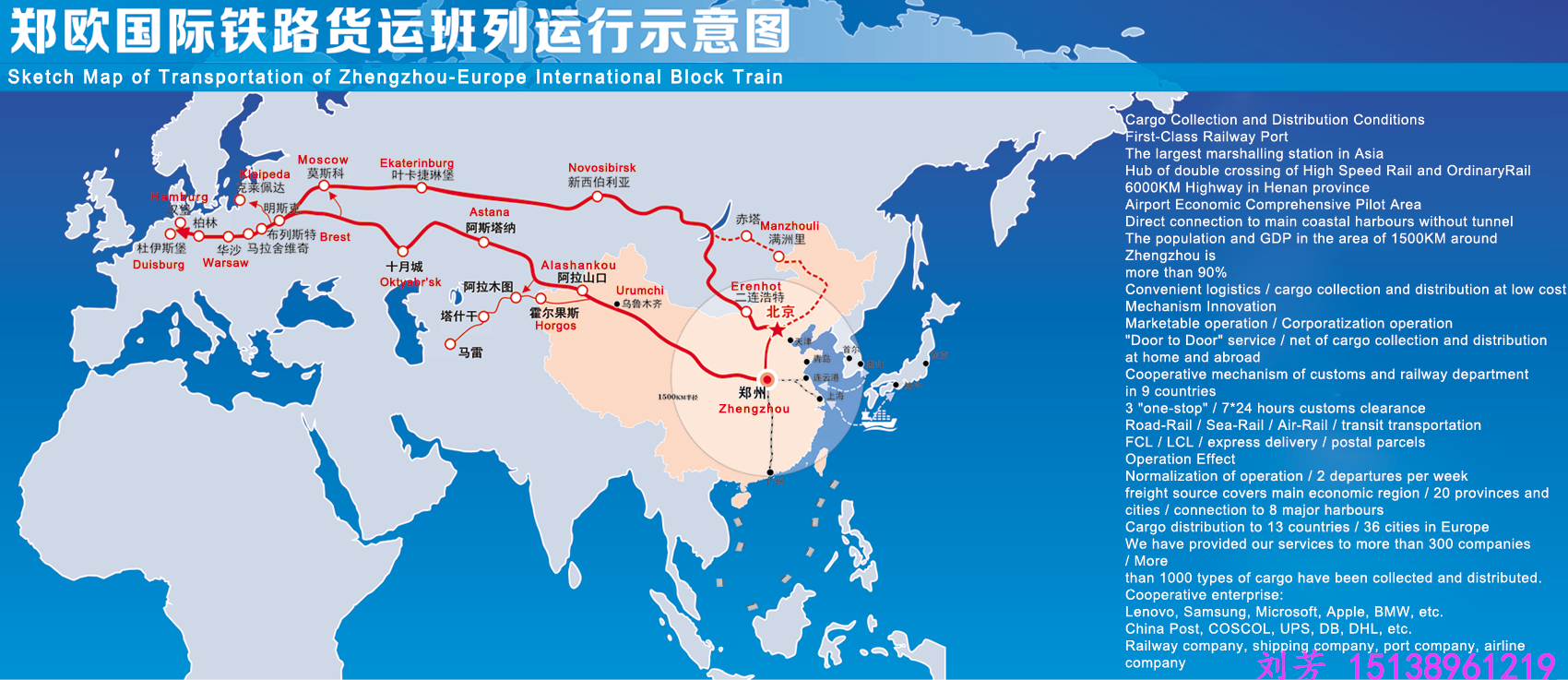 郑州到米兰国际铁路运输货运代理国际铁路运输价格图片