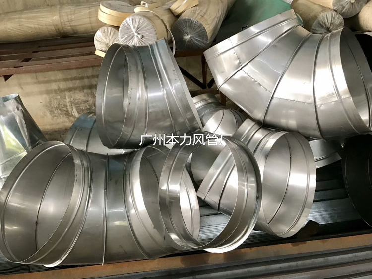 广州南沙区镀锌白铁加工 广州螺旋风管 不锈钢螺纹圆管 螺旋机制风管图片