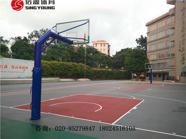 云南文山标准篮球场施工建设价格及标准篮球场场地厂家图片