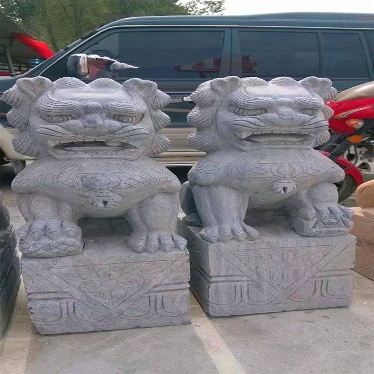 南阳市河南雕刻石狮子厂家河南雕刻石狮子厂家 石狮子照片 成对出售