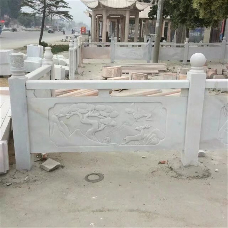 南阳市扶手栏板厂家石雕汉白玉栏板 扶手栏板批发价格 雕刻工艺