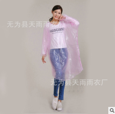 芜湖市加厚雨衣厂家特大号一次性套头雨衣 户外旅游透明时尚雨衣 安徽加厚雨衣批发