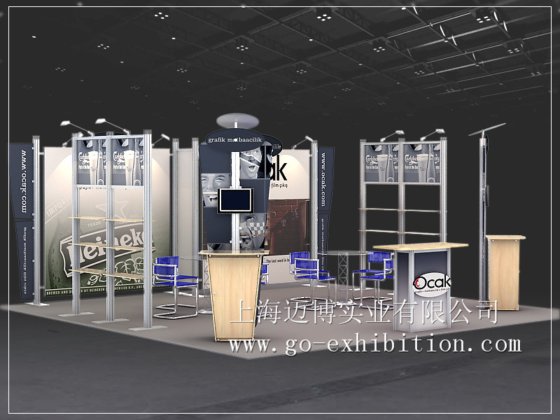 上海展台设计搭建，便捷式广告架，背景板展示，展板陈列卡槽