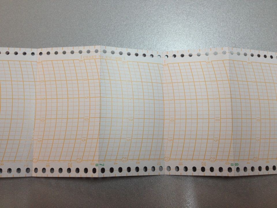浙江低温冰箱记录纸RP-G06 MTR-G06l圆形打印纸 温度记录卡纸