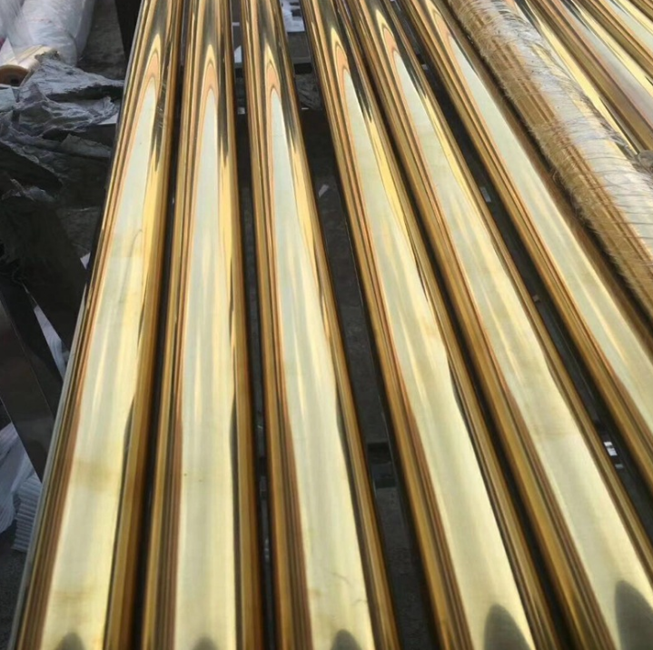 拉丝钛金不锈钢管报价，批发，供应商，生产厂家图片