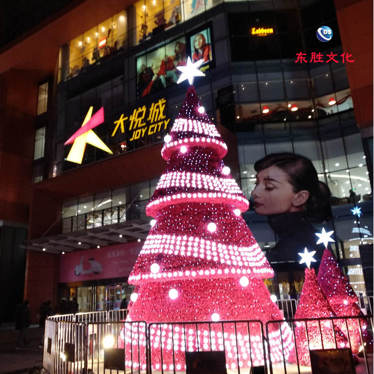 北京市圣诞美陈装饰厂家圣诞美陈装饰厂家 商场大型圣诞树定制 大型仿真圣诞树价格