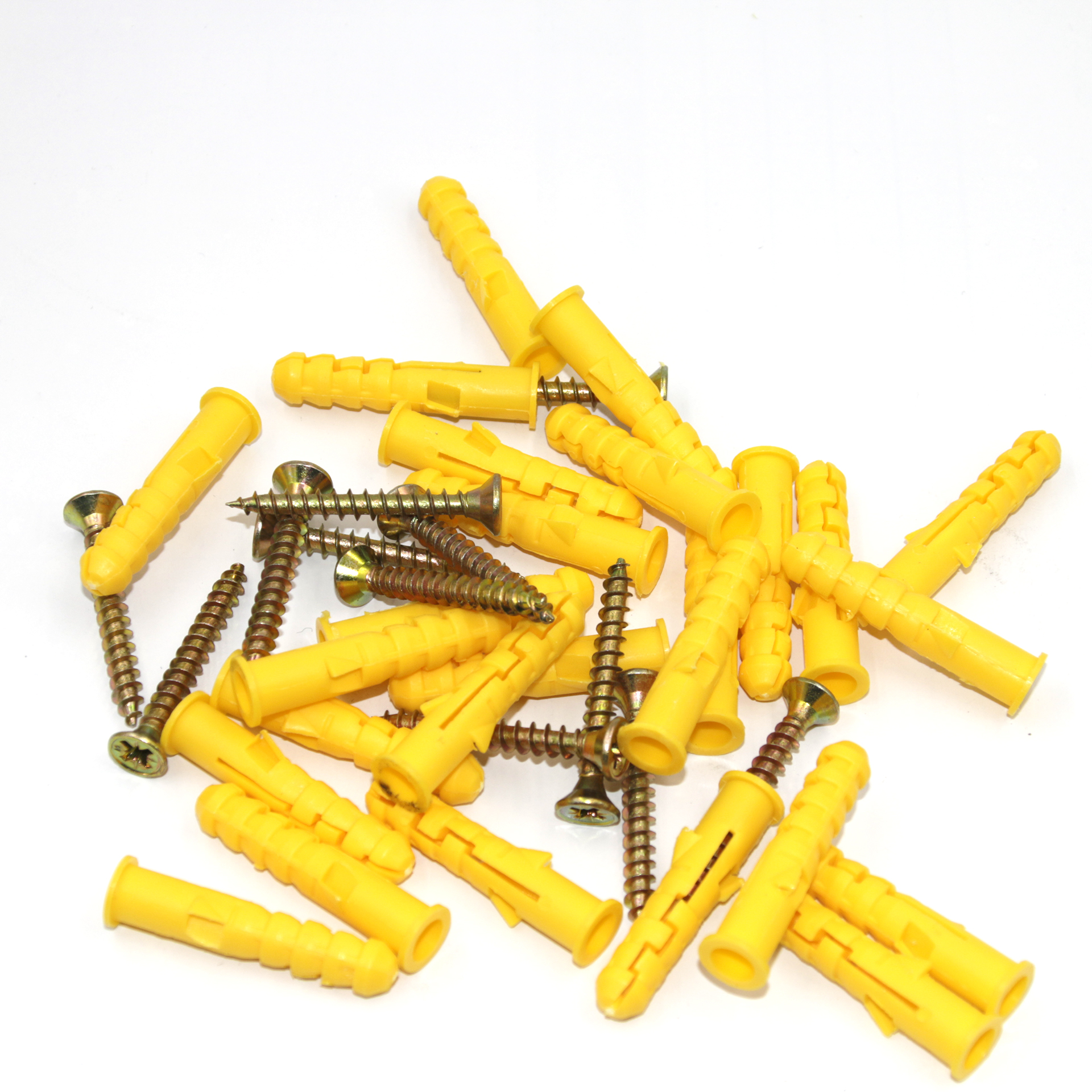 尼龙膨胀管 尼龙胀栓 塑料膨胀螺丝 拧入式金杏小黄鱼螺丝 型号全