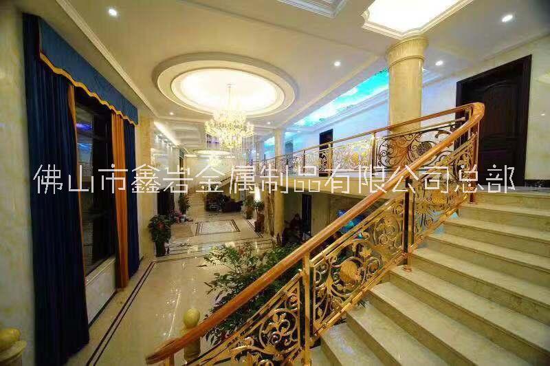广东流行复古铜楼梯的价格—别墅铜楼梯价格款式图片