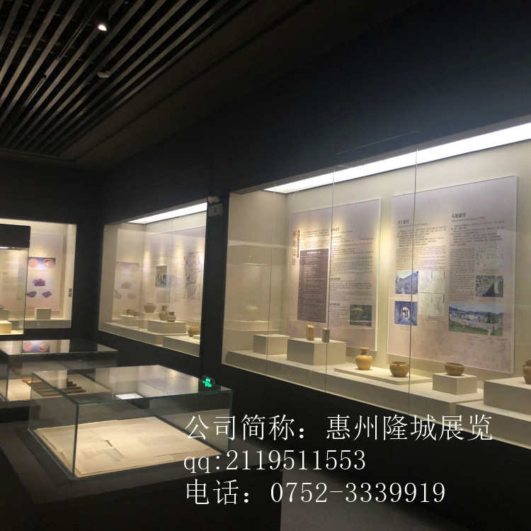 惠州隆城厂家设计博物馆延墙柜
