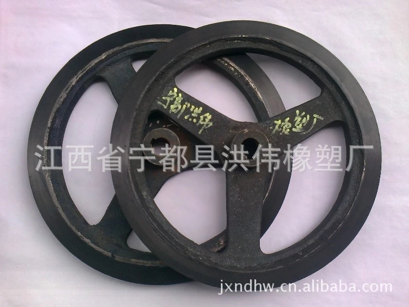 橡胶铁轮包胶轮生产定制图片