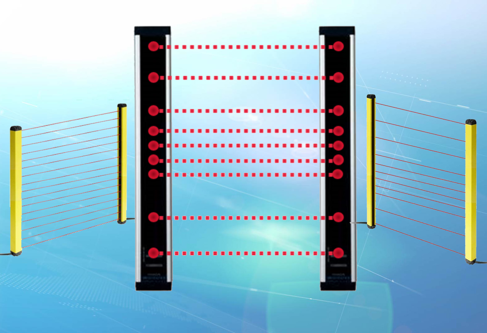DM2 安全组合光幕 Safety Combination Light/可编程光电传感器图片