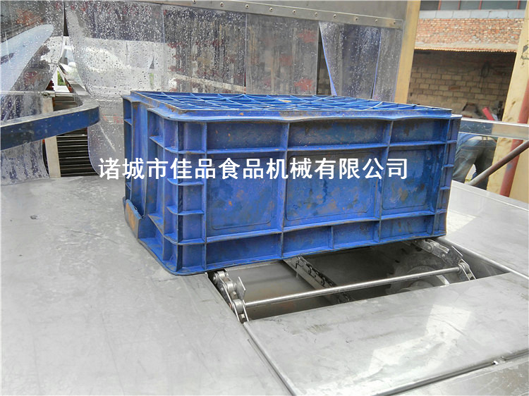 潍坊市物料箱清洗线厂家佳品机械  物料箱清洗线 福建鱼料框清洗机视频