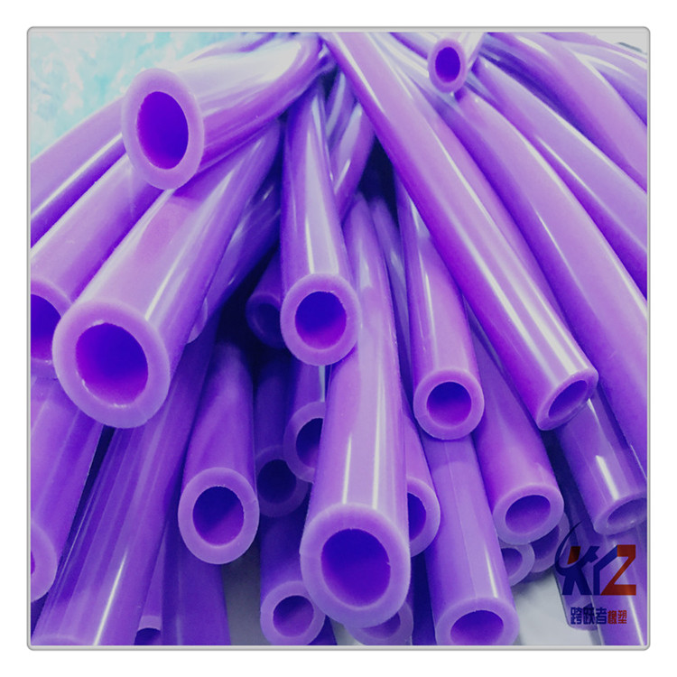 紫色硅胶管五金保护套耐高温耐高压可喷手感油防静电硅胶套管
