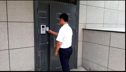 黄岛IC卡ID卡门禁施工，青岛开发区电磁锁电插锁指纹锁安装 门禁安装