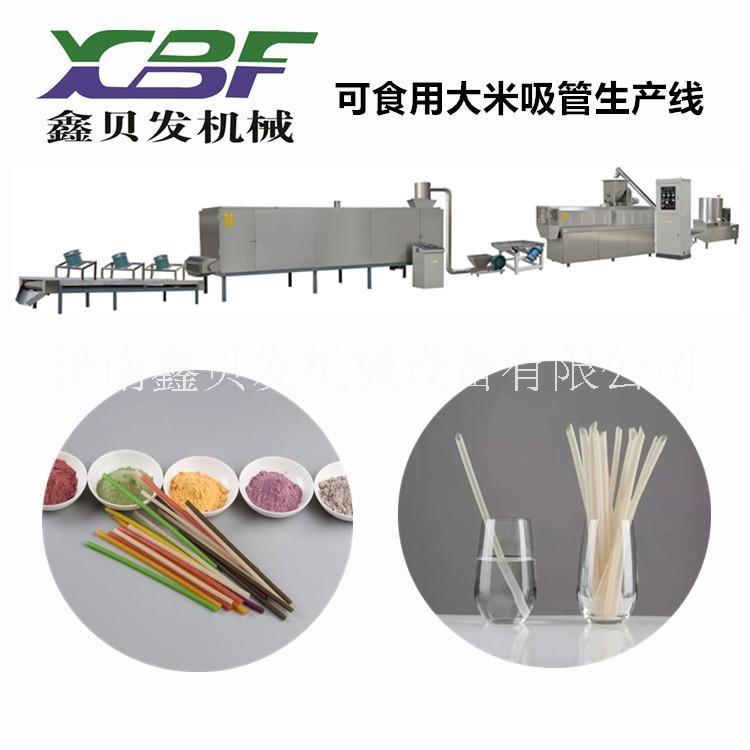 可食用吸管加工设备 粮食吸管生产设备 淀粉吸管生产机械图片