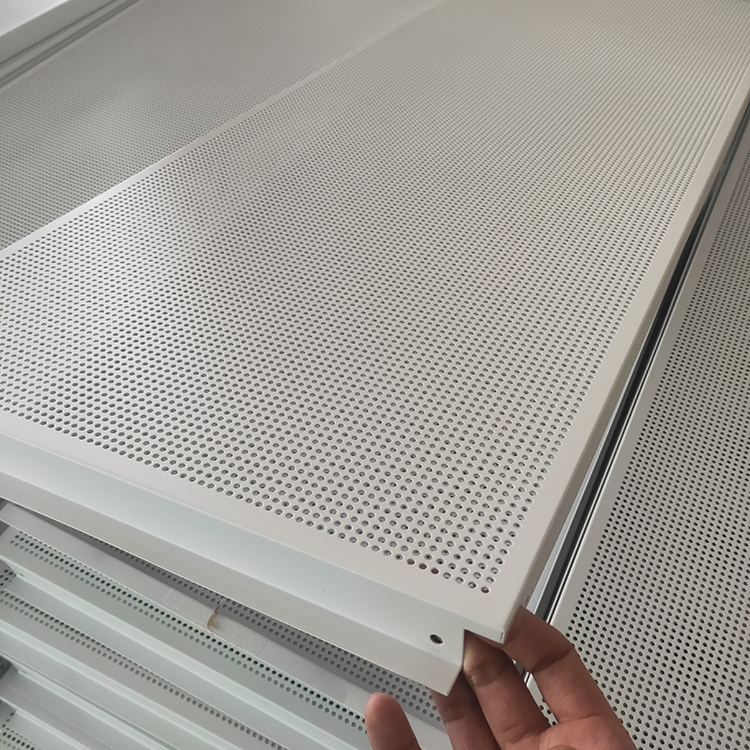 报告厅勾搭铝板吊顶 2.0勾搭铝单板 微孔铝单板
