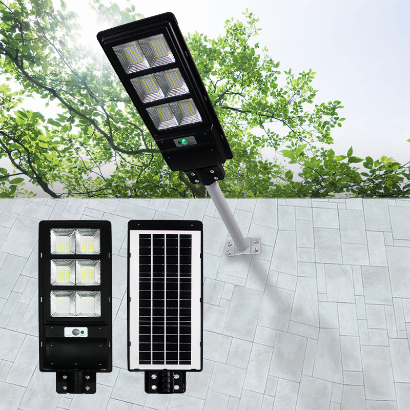 中山市太阳能一体化LED灯厂家高亮太阳能路灯防水太阳能一体化LED灯 人体感应新农村照明庭院灯 一体化路灯