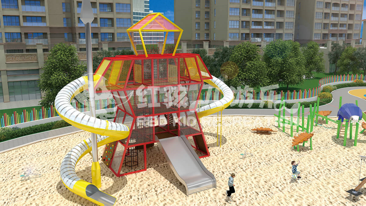 户外儿童乐园户外儿童乐园-无动力游乐设备-户外儿童游乐空间设计