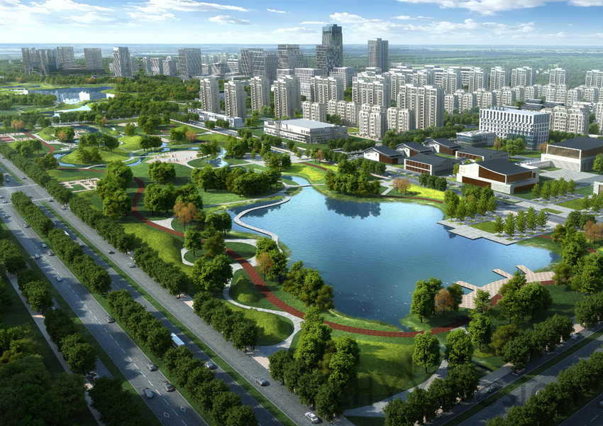 北京园林绿化设计公司 绿化施工 园林绿化效果图设计图片