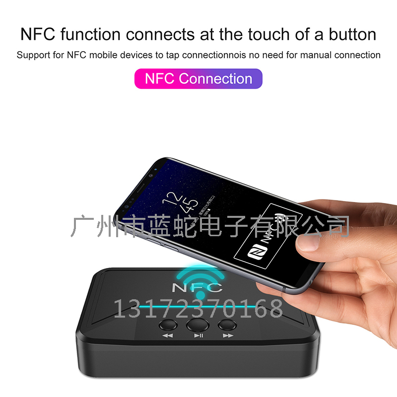 BT200蓝牙接收器 NFC 转音箱功放 音响无线音频图片