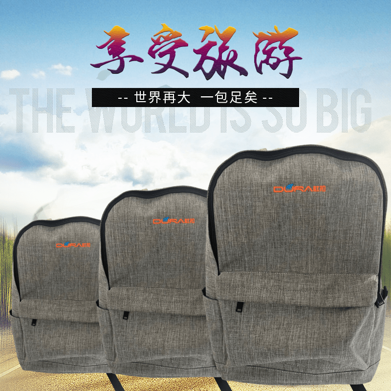 上海工厂直销男士优质涤纶双肩包DL-008