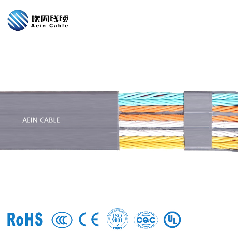 耐低温 PVC 扁电缆输送技术/电梯应用牢固耐用