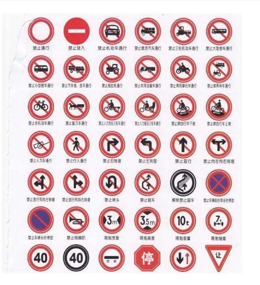 天津交通标牌 警示标牌 圆形标识牌 交通标牌指示牌