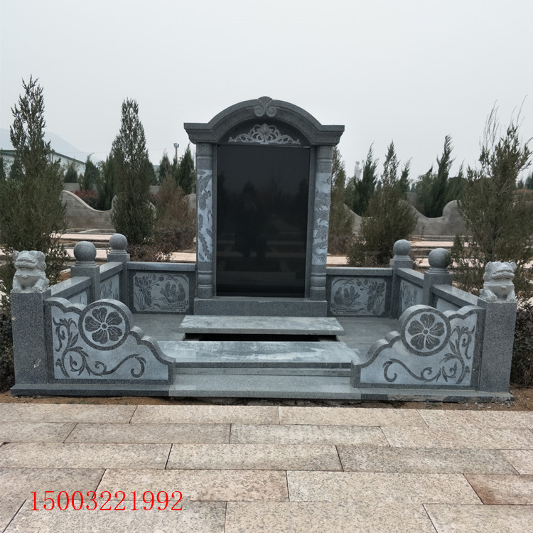 定制中国黑墓碑，花岗岩墓碑生产厂家