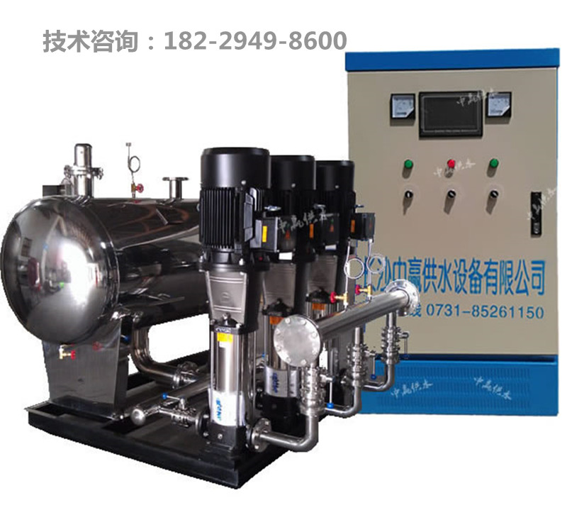 桂林成套不锈钢变频供水泵稳流罐装置图片