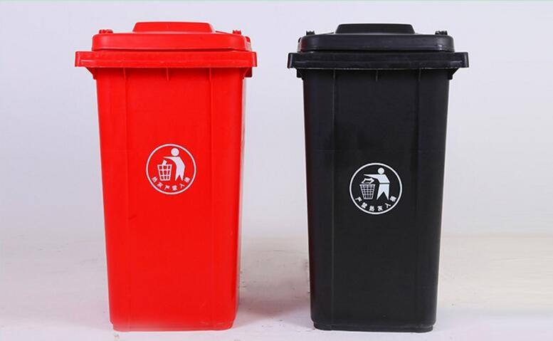 现货加厚挂车垃圾桶环卫垃圾桶塑料垃圾桶户外垃圾桶图片