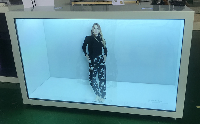 透明玻璃展示柜3D模型-全息3D展示柜图片