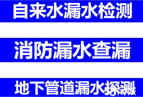 上海市金山区消防水漏水检测，自来水漏水检测，地下管道漏水探测查漏图片