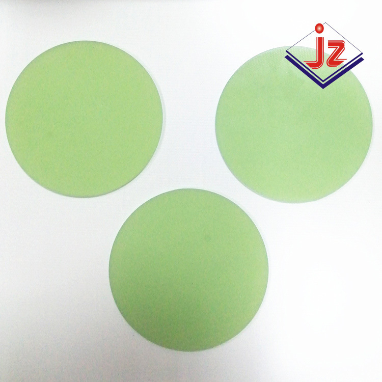 广州嘉州水绿色圆矩形绝缘片 环氧板分割加工定制高温隔热绝缘垫片图片