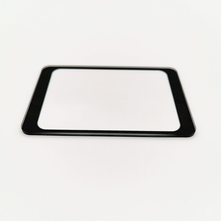 2mm精美丝印黑色边框钢化显示器玻璃面板 东莞佳美特直供图片