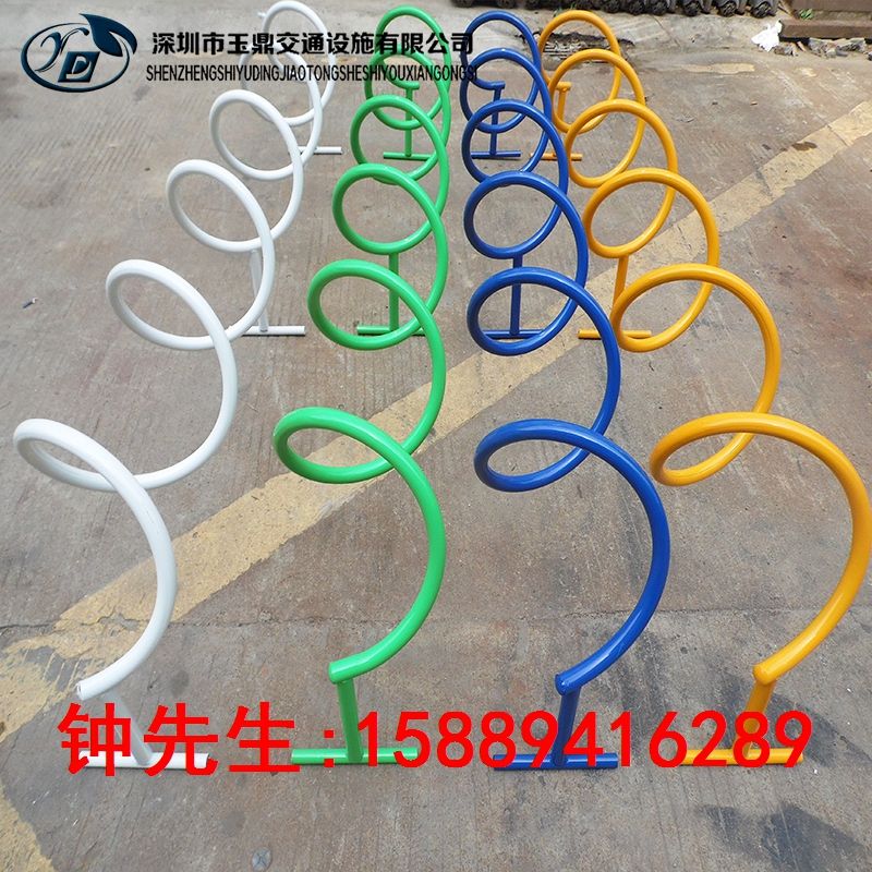 深圳厂家直销碳素钢高脚螺旋式自行车架子