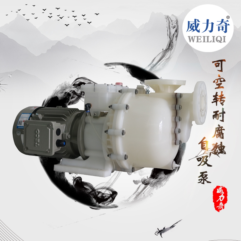 威尔奇卧式自吸泵 耐酸碱马肚泵参数 机械加工废水处理泵原厂发售图片
