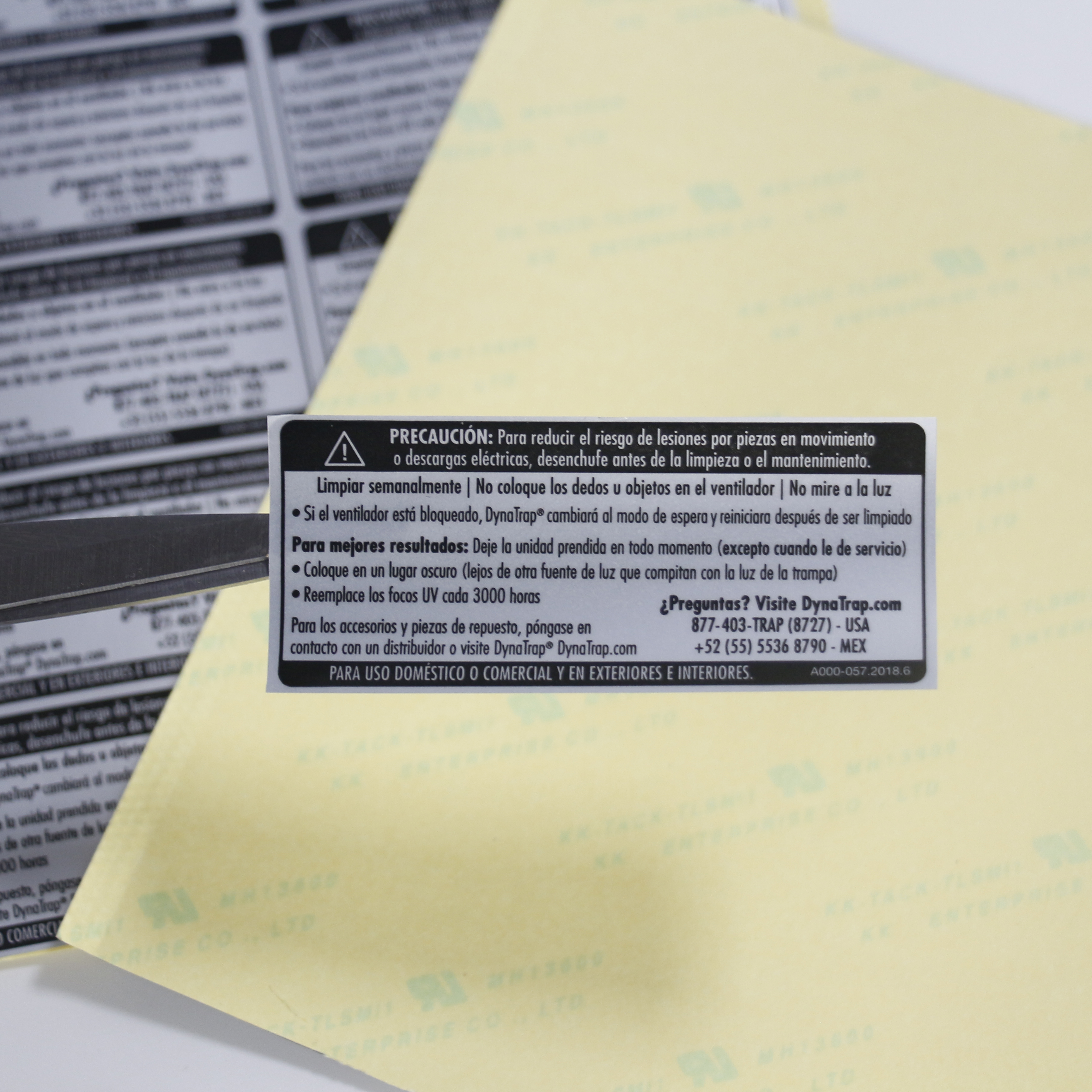 美规UL-CE认证-rohs标准-C0711-铭牌贴-耐高温标签-塑料件阻燃性能检测-哑银不干胶标签