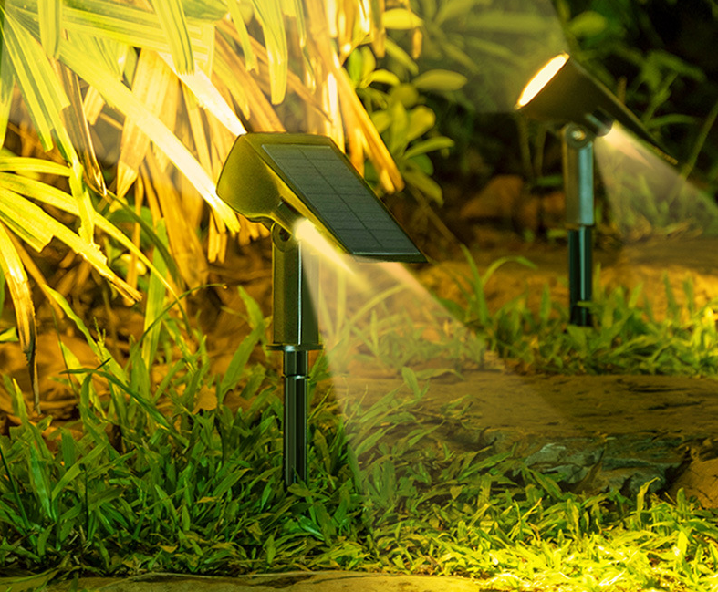 太阳能灯壁灯草坪户外庭院灯花园灯草地灯LED投射灯四两信息