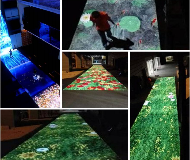 深圳市互动投影：步步生花，地面互动怎么厂家