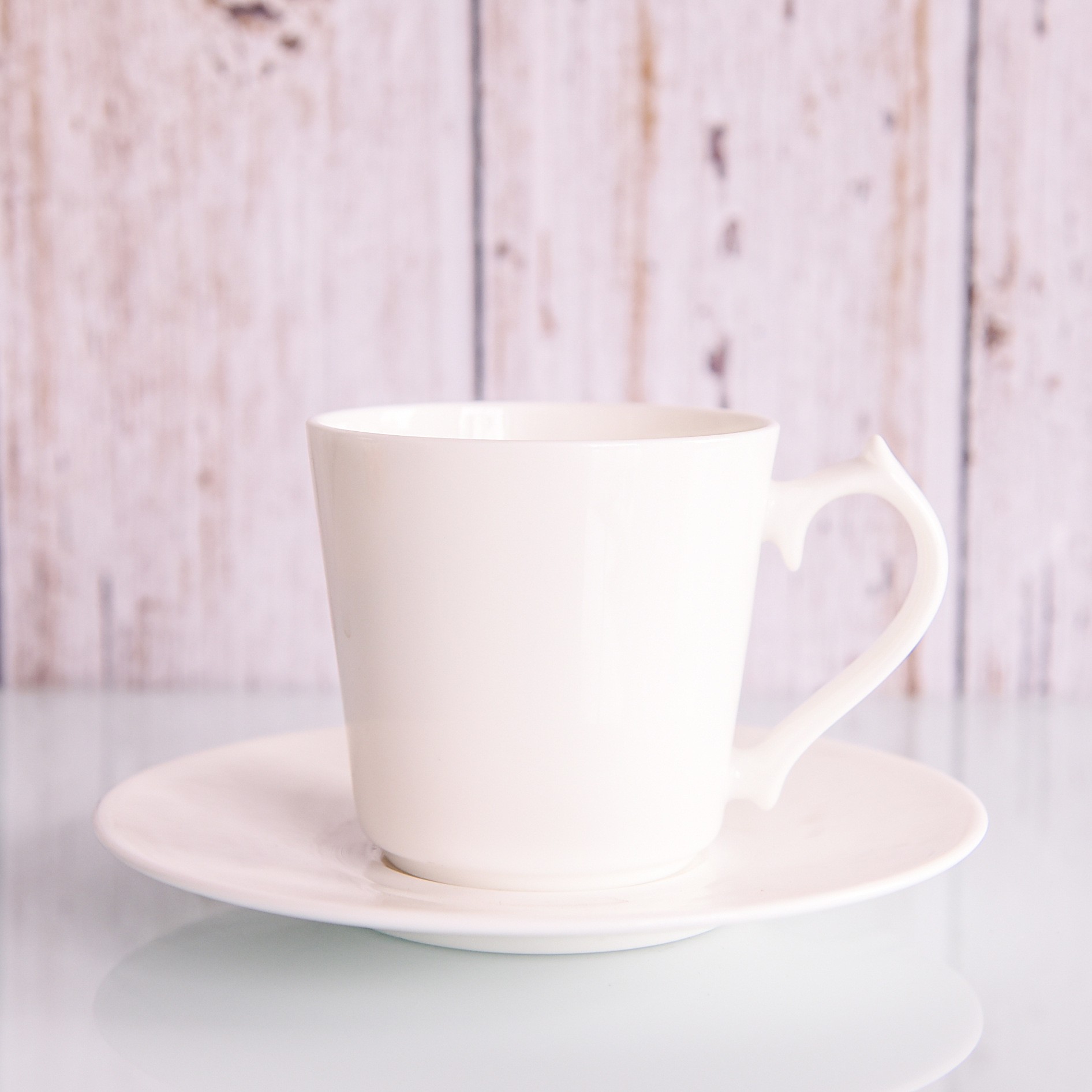 欧式纯白陶瓷咖啡杯碟套装简约家用下午茶水杯骨瓷咖啡杯 骨瓷咖啡杯0图片