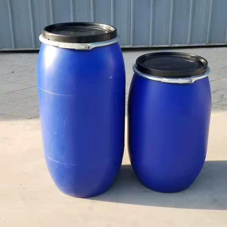 厂家供应蓝色120kg塑料桶包装桶化工水桶油桶圆桶,质量有保证图片