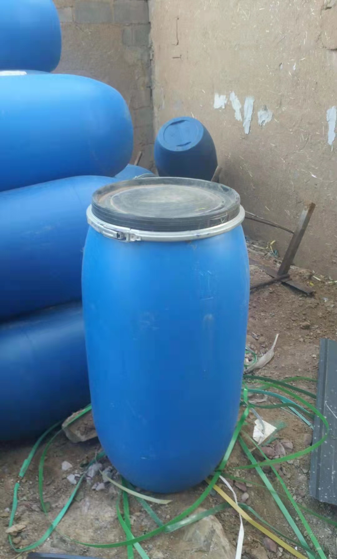 加厚法兰桶150kg生产厂家150kg铁箍桶 法兰桶涂料桶吨桶
