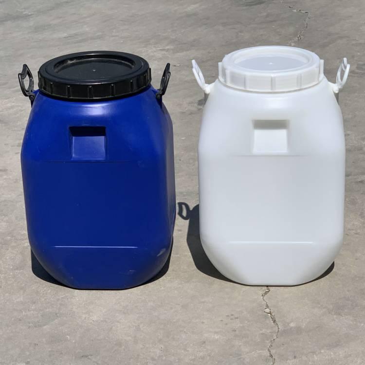 50L双层加厚混料化工桶 50公斤化工塑料桶 50L白色塑料桶图片